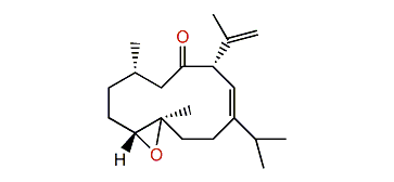 (4R,5R)-Epoxy-11-keto-(1S,10S)-cubata-8(E),18(2)-diene